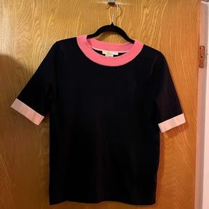 Boden color block pull over sweater S